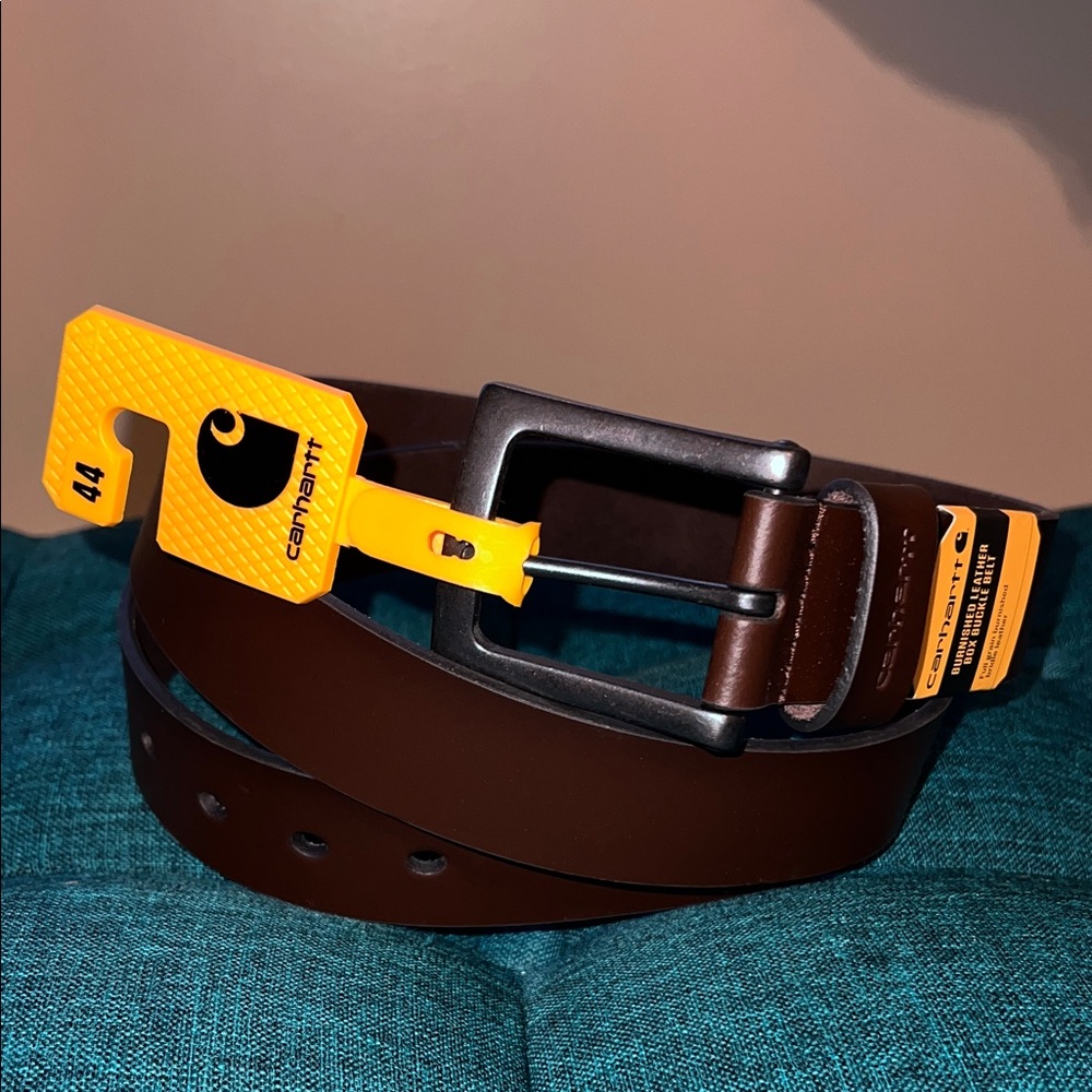 Carhartt Dark Brown Belt with Black Buckle